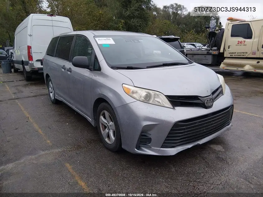 TOYOTA SIENNA 2018, VIN 5TDZZ3DC3JS944313