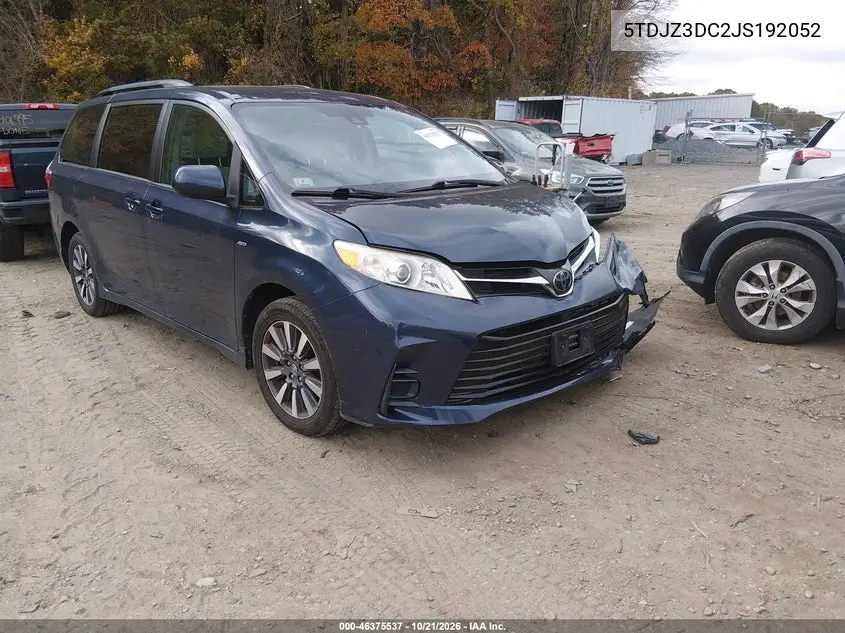 TOYOTA SIENNA 2018, VIN 5TDJZ3DC2JS192052