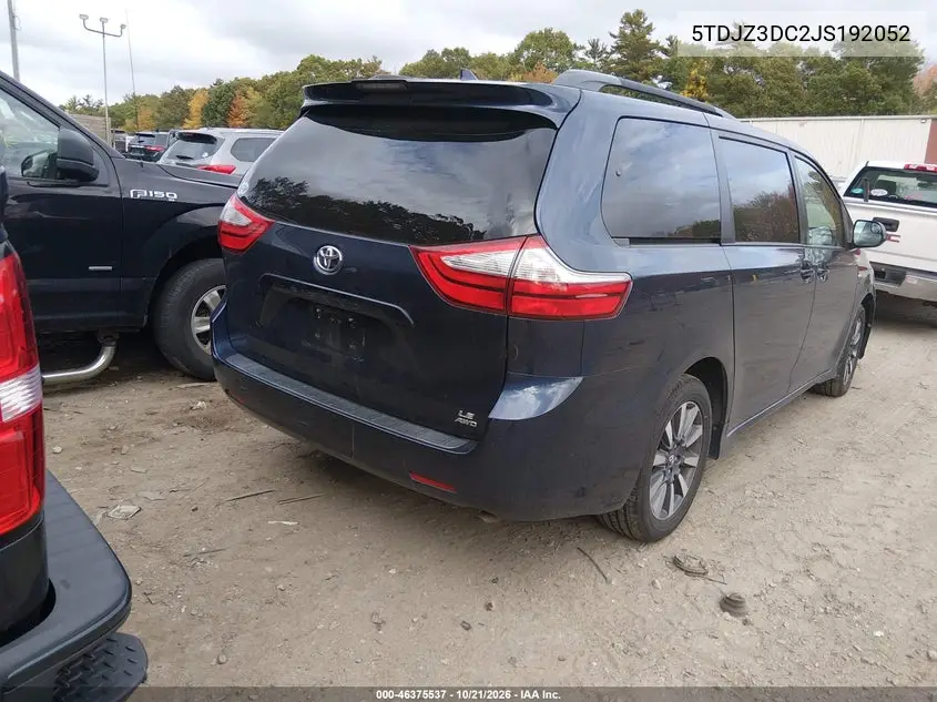 2018 TOYOTA SIENNA VIN 5TDJZ3DC2JS192052 — фото 4
