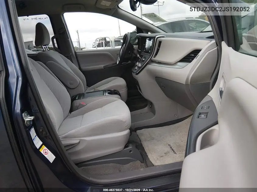 2018 TOYOTA SIENNA VIN 5TDJZ3DC2JS192052 — фото 5