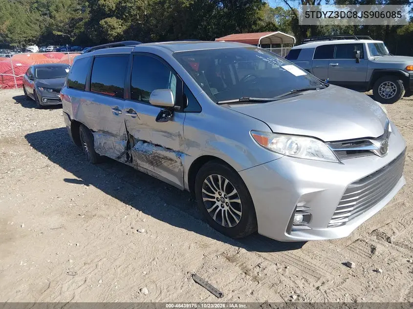 TOYOTA SIENNA 2018, VIN 5TDYZ3DC8JS906085
