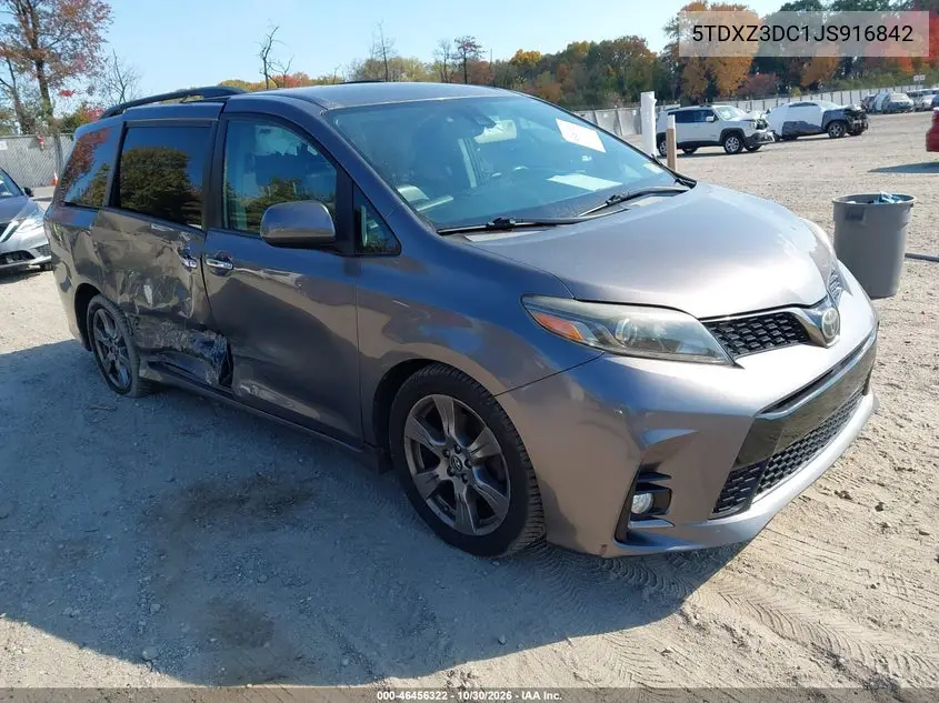 TOYOTA SIENNA 2018, VIN 5TDXZ3DC1JS916842