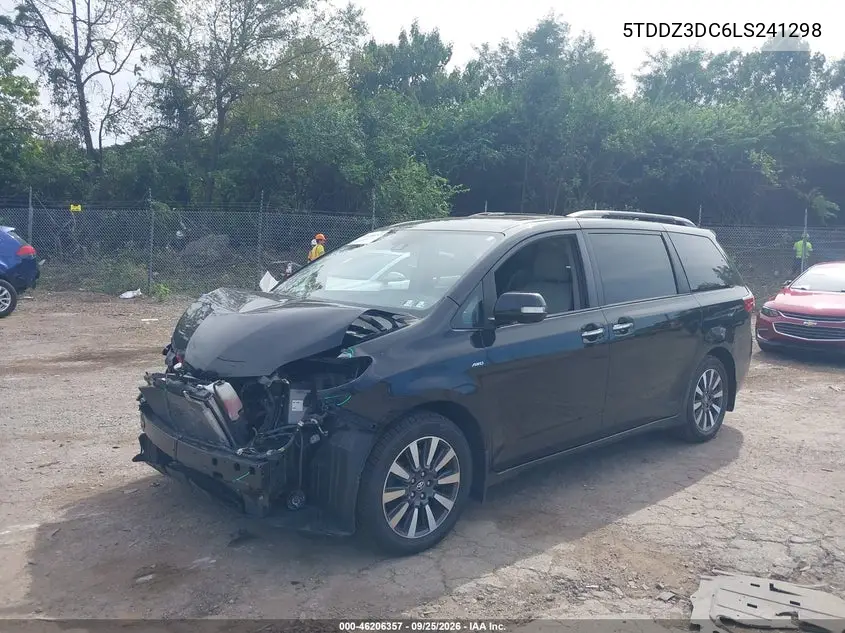 2020 TOYOTA SIENNA VIN 5TDDZ3DC6LS241298 — фото 2