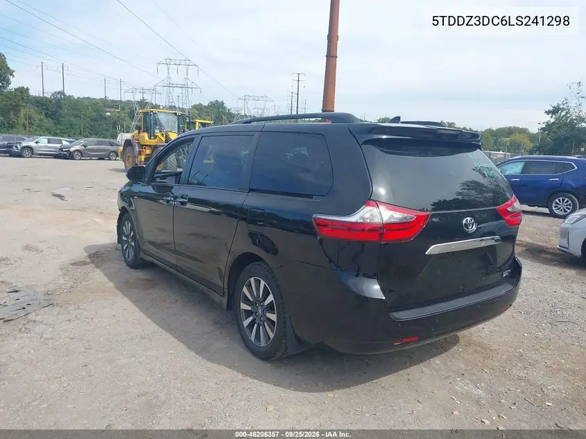 2020 TOYOTA SIENNA VIN 5TDDZ3DC6LS241298 — фото 3