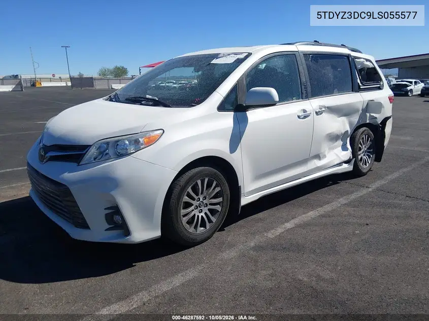 2020 TOYOTA SIENNA VIN 5TDYZ3DC9LS055577 — фото 2