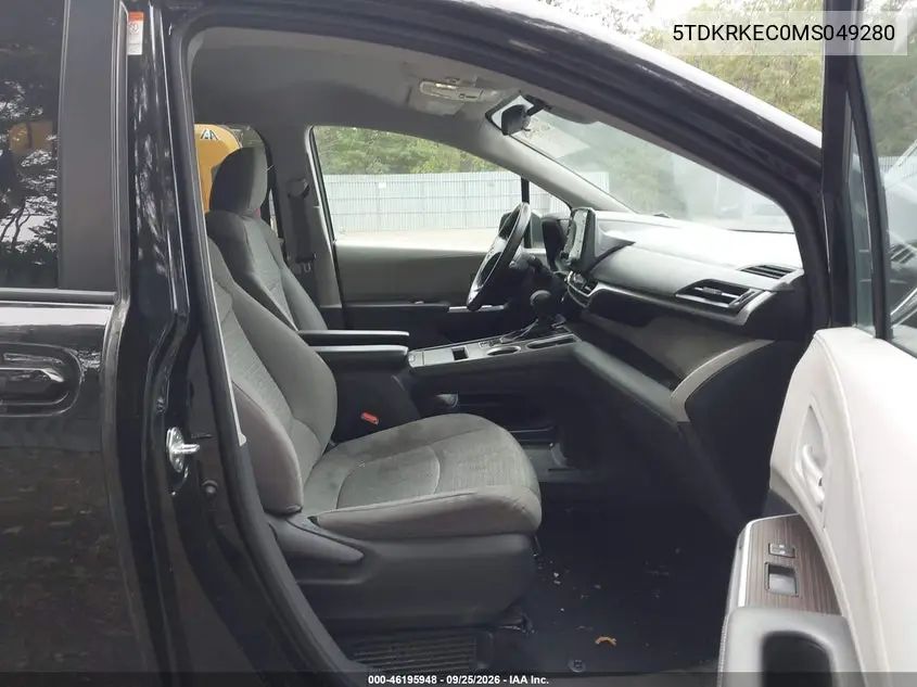 2021 TOYOTA SIENNA VIN 5TDKRKEC0MS049280 — фото 5