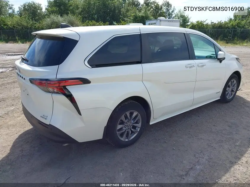 2021 TOYOTA SIENNA VIN 5TDYSKFC8MS016900 — фото 4