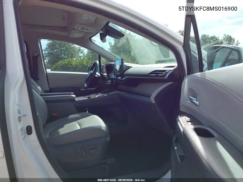 2021 TOYOTA SIENNA VIN 5TDYSKFC8MS016900 — фото 5