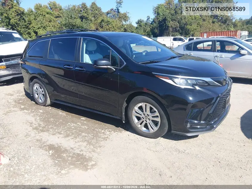 TOYOTA SIENNA 2022, VIN 5TDXSKFC1NS068589
