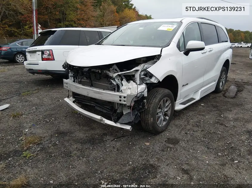 2023 TOYOTA SIENNA VIN 5TDJRKECXPS139231 — фото 2
