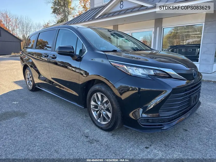 TOYOTA SIENNA 2023, VIN 5TDKSKFC0PS083629