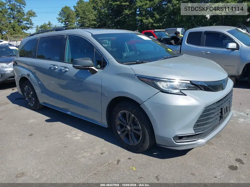 TOYOTA SIENNA 2024, VIN 5TDCSKFC4RS114114