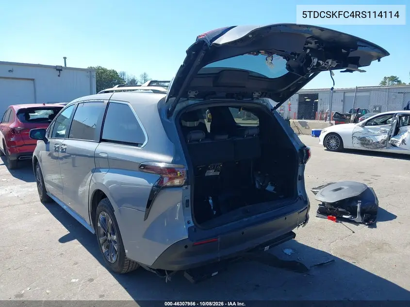 2024 TOYOTA SIENNA VIN 5TDCSKFC4RS114114 — фото 3