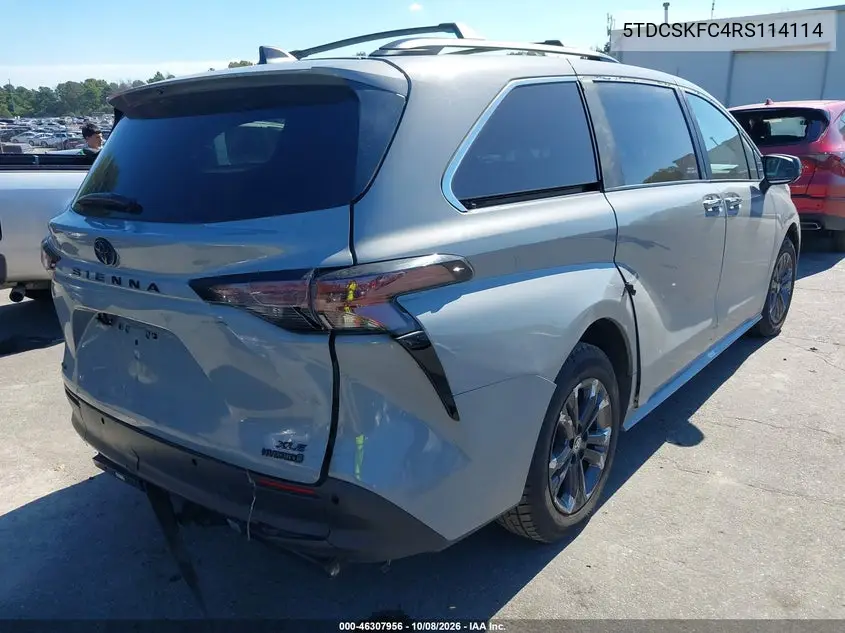 2024 TOYOTA SIENNA VIN 5TDCSKFC4RS114114 — фото 4