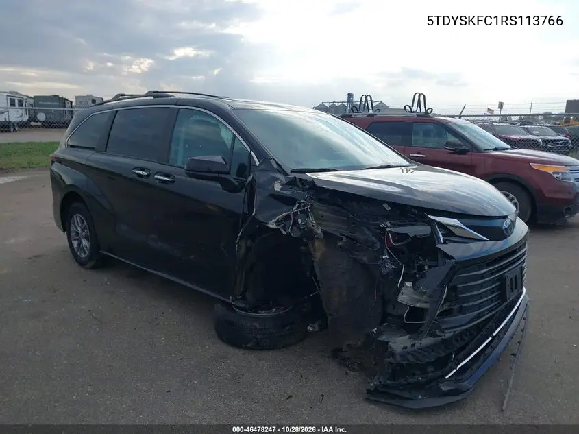 TOYOTA SIENNA 2024, VIN 5TDYSKFC1RS113766