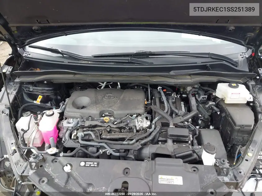 2025 TOYOTA SIENNA VIN 5TDJRKEC1SS251389 — фото 10