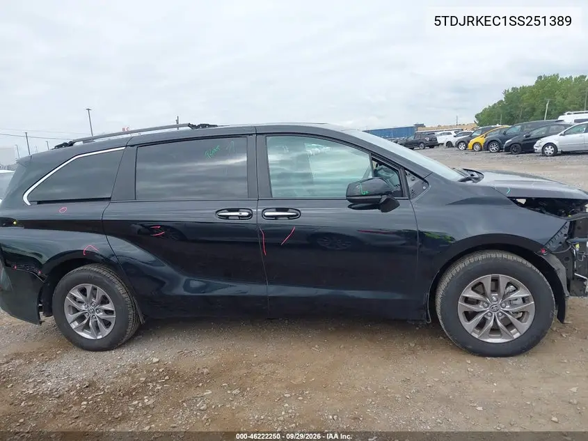 2025 TOYOTA SIENNA VIN 5TDJRKEC1SS251389 — фото 13