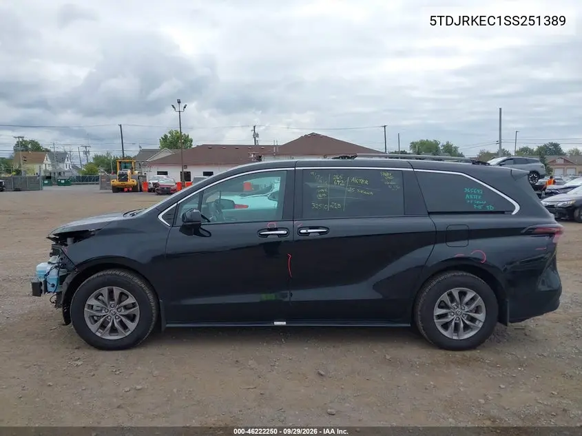 2025 TOYOTA SIENNA VIN 5TDJRKEC1SS251389 — фото 14