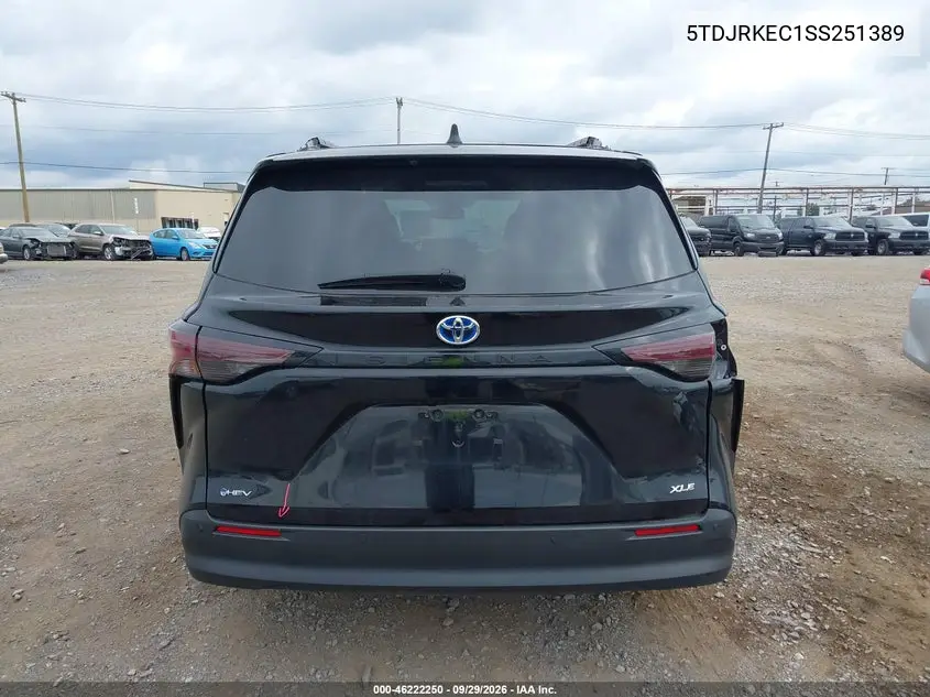 2025 TOYOTA SIENNA VIN 5TDJRKEC1SS251389 — фото 16