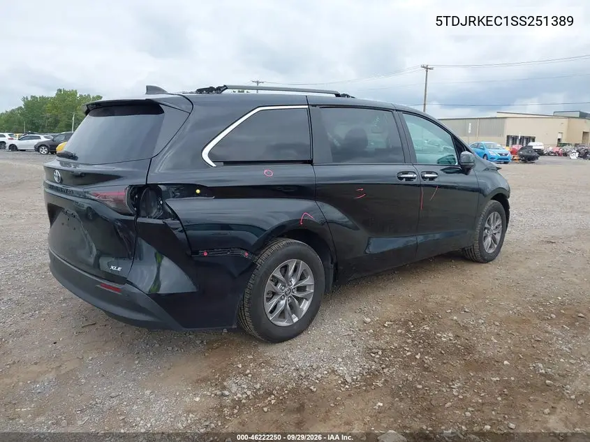 2025 TOYOTA SIENNA VIN 5TDJRKEC1SS251389 — фото 4