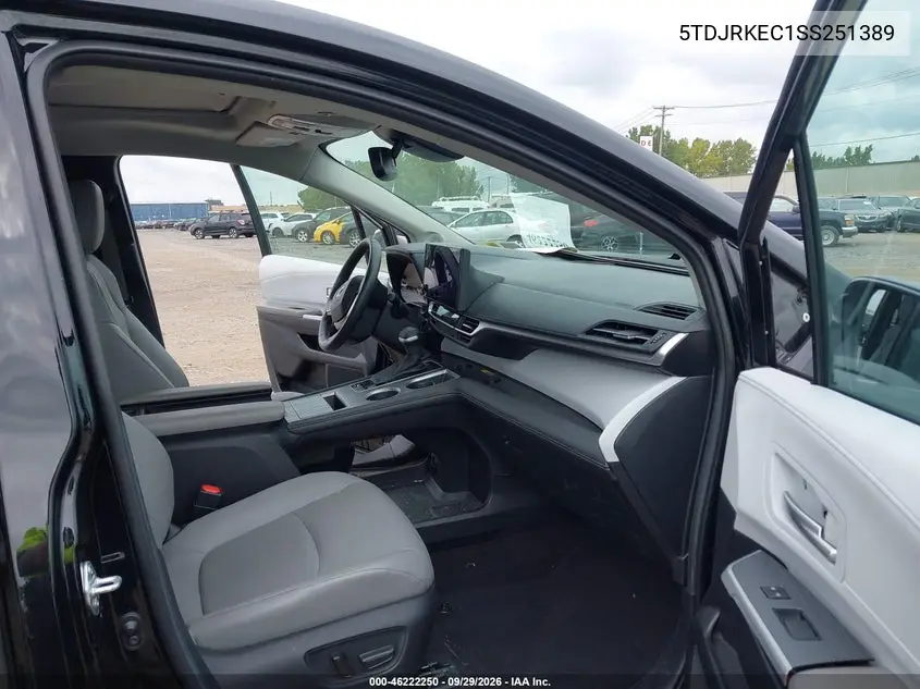2025 TOYOTA SIENNA VIN 5TDJRKEC1SS251389 — фото 5