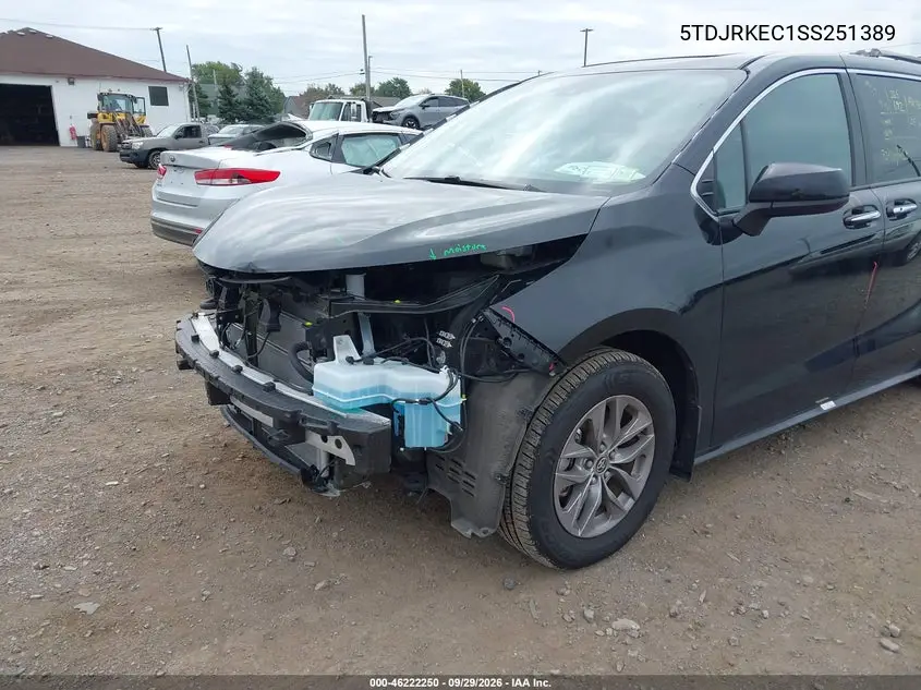 2025 TOYOTA SIENNA VIN 5TDJRKEC1SS251389 — фото 6