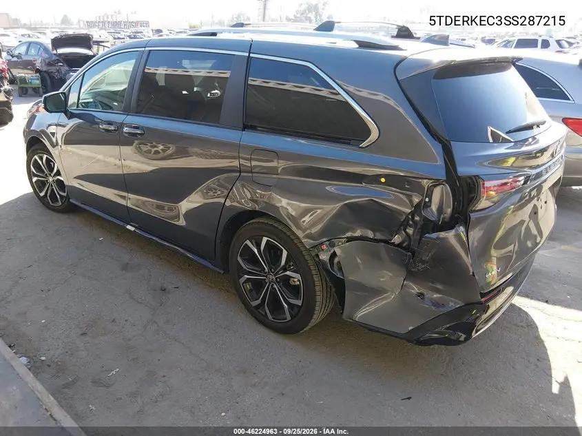2025 TOYOTA SIENNA VIN 5TDERKEC3SS287215 — фото 3