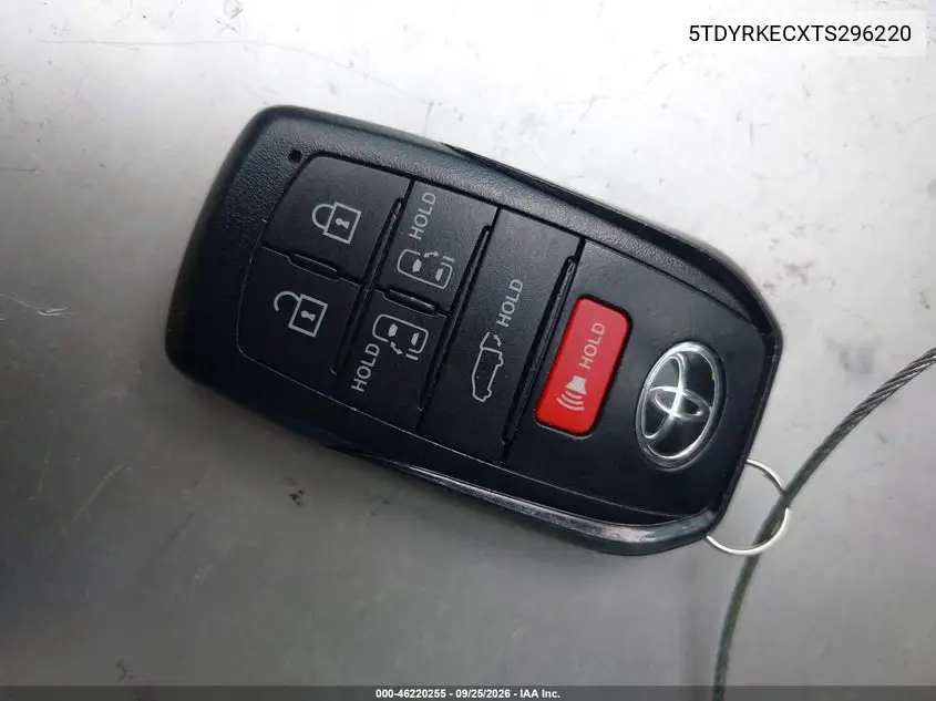 2026 TOYOTA SIENNA VIN 5TDYRKECXTS296220 — фото 11