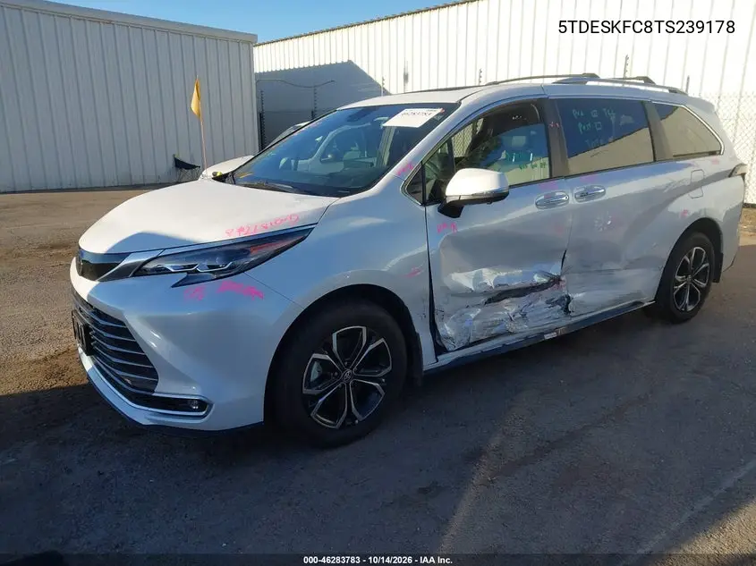 2026 TOYOTA SIENNA VIN 5TDESKFC8TS239178 — фото 2