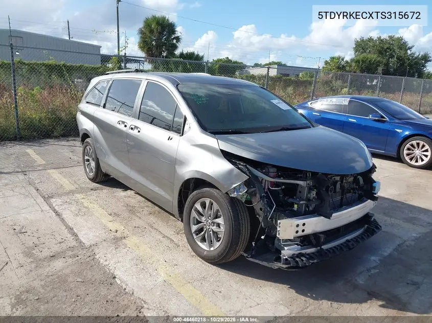 TOYOTA SIENNA 2026, VIN 5TDYRKECXTS315672
