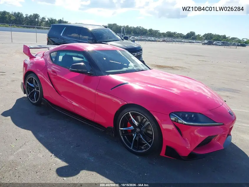 TOYOTA SUPRA 2020, VIN WZ1DB4C01LW026284