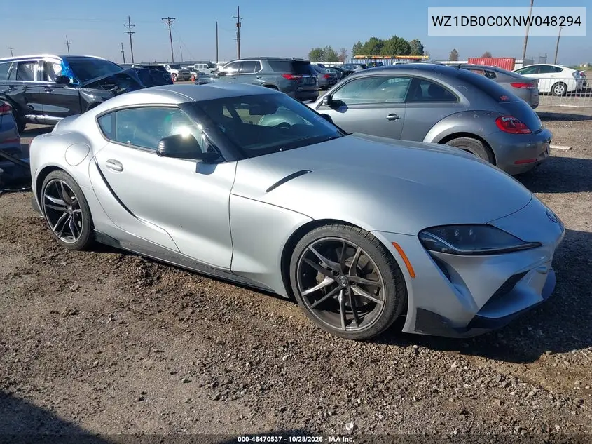 TOYOTA SUPRA 2022, VIN WZ1DB0C0XNW048294