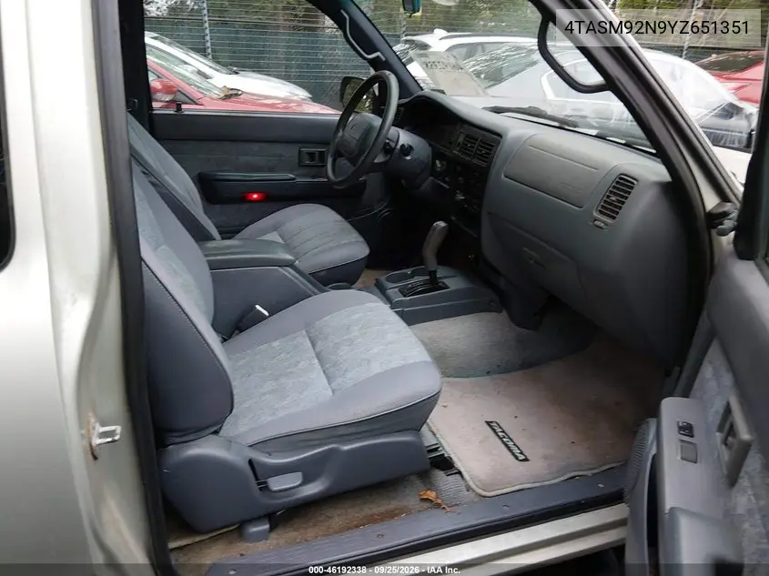 2000 TOYOTA TACOMA VIN 4TASM92N9YZ651351 — фото 5