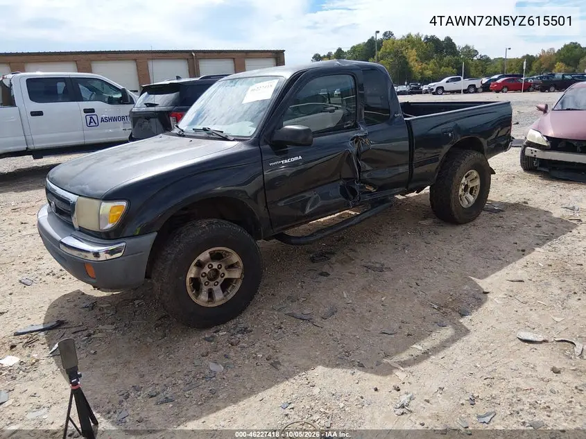 2000 TOYOTA TACOMA VIN 4TAWN72N5YZ615501 — фото 2