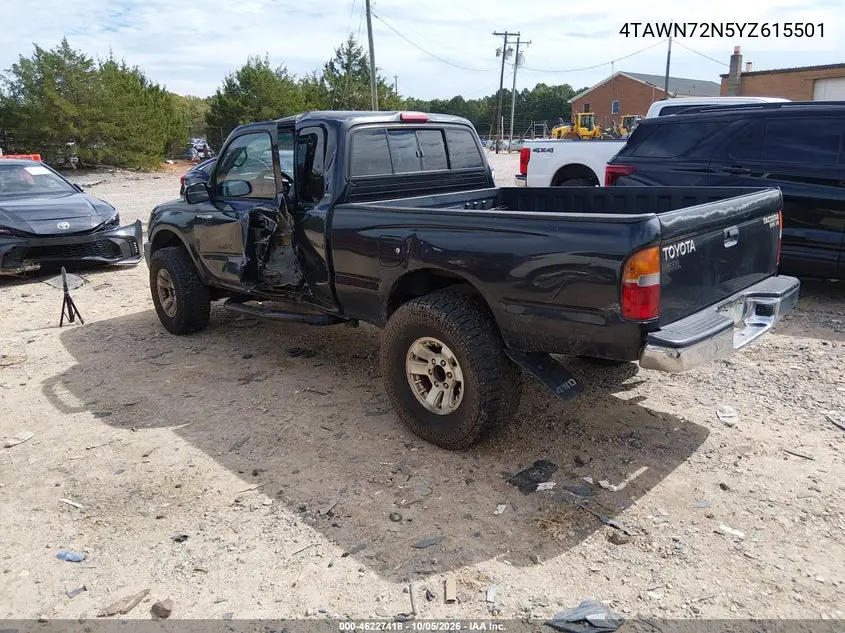 2000 TOYOTA TACOMA VIN 4TAWN72N5YZ615501 — фото 3