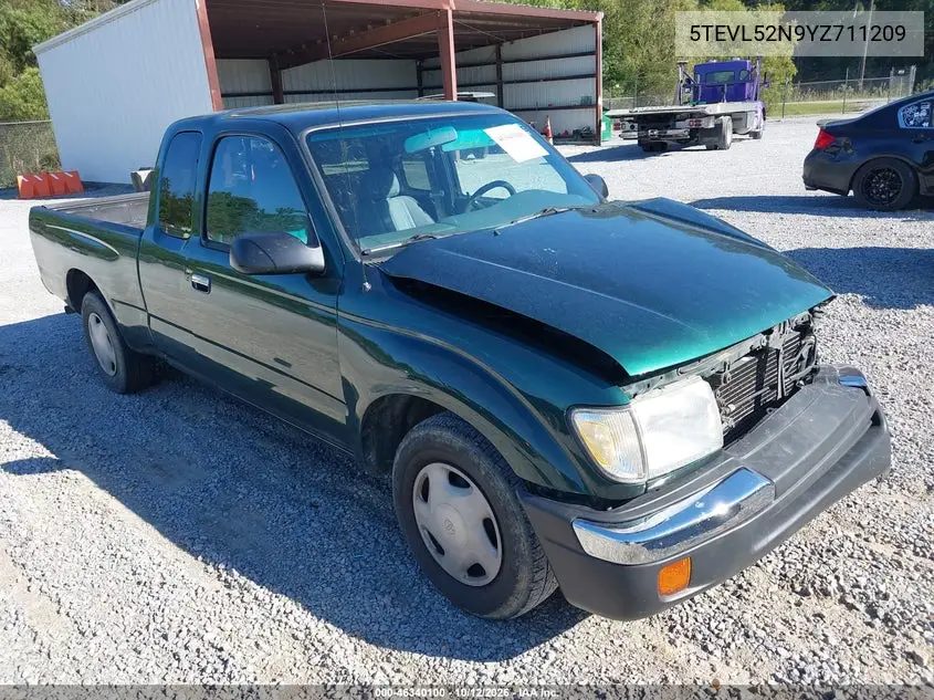 TOYOTA TACOMA 2000, VIN 5TEVL52N9YZ711209