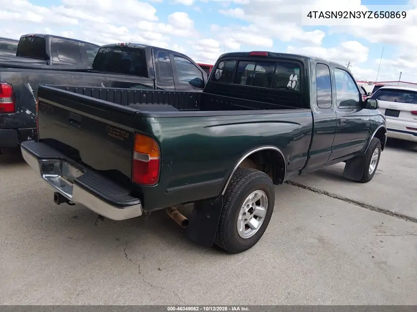 2000 TOYOTA TACOMA VIN 4TASN92N3YZ650869 — фото 4