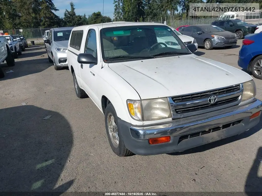 TOYOTA TACOMA 2000, VIN 4TANL42N5YZ613442