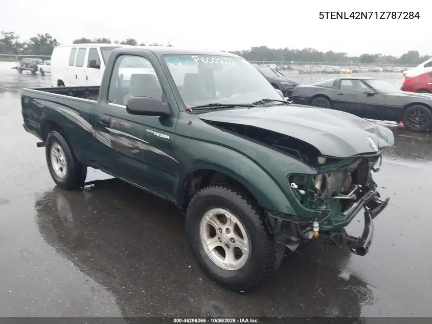 TOYOTA TACOMA 2001, VIN 5TENL42N71Z787284