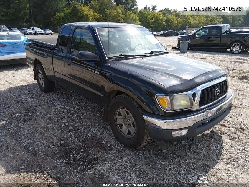 TOYOTA TACOMA 2004, VIN 5TEVL52N74Z410576