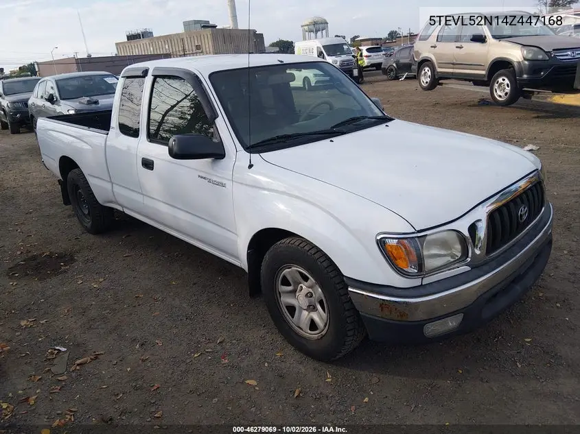TOYOTA TACOMA 2004, VIN 5TEVL52N14Z447168
