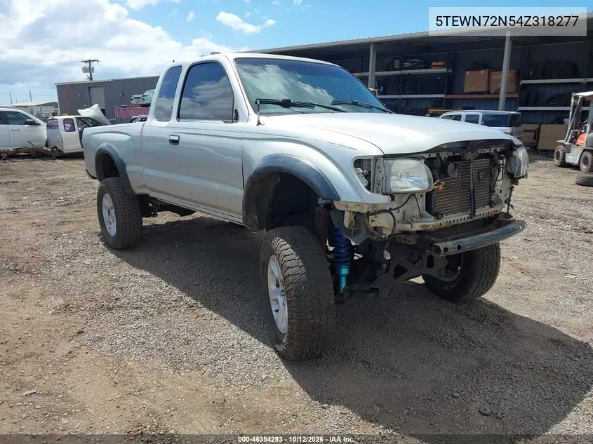 TOYOTA TACOMA 2004, VIN 5TEWN72N54Z318277