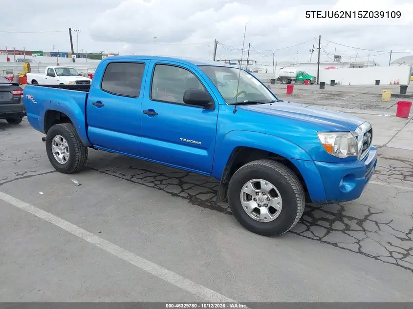 TOYOTA TACOMA 2005, VIN 5TEJU62N15Z039109