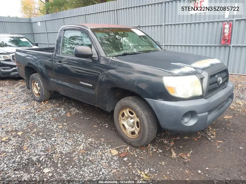 TOYOTA TACOMA 2005, VIN 5TENX22N35Z085722