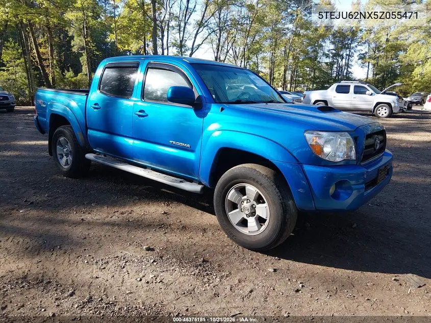 TOYOTA TACOMA 2005, VIN 5TEJU62NX5Z055471