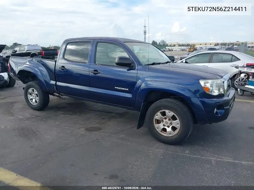 TOYOTA TACOMA 2006, VIN 5TEKU72N56Z214411