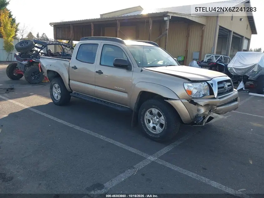 TOYOTA TACOMA 2006, VIN 5TELU42NX6Z241283