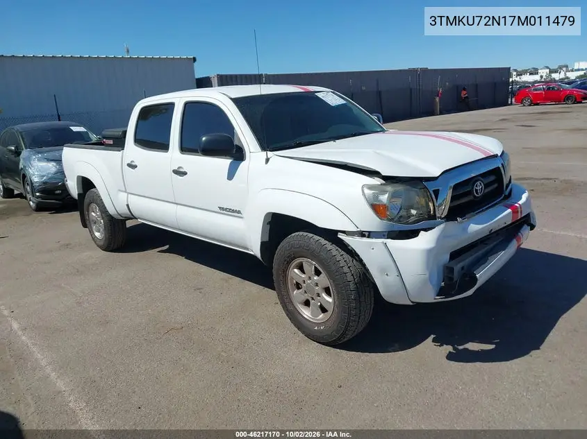 TOYOTA TACOMA 2007, VIN 3TMKU72N17M011479