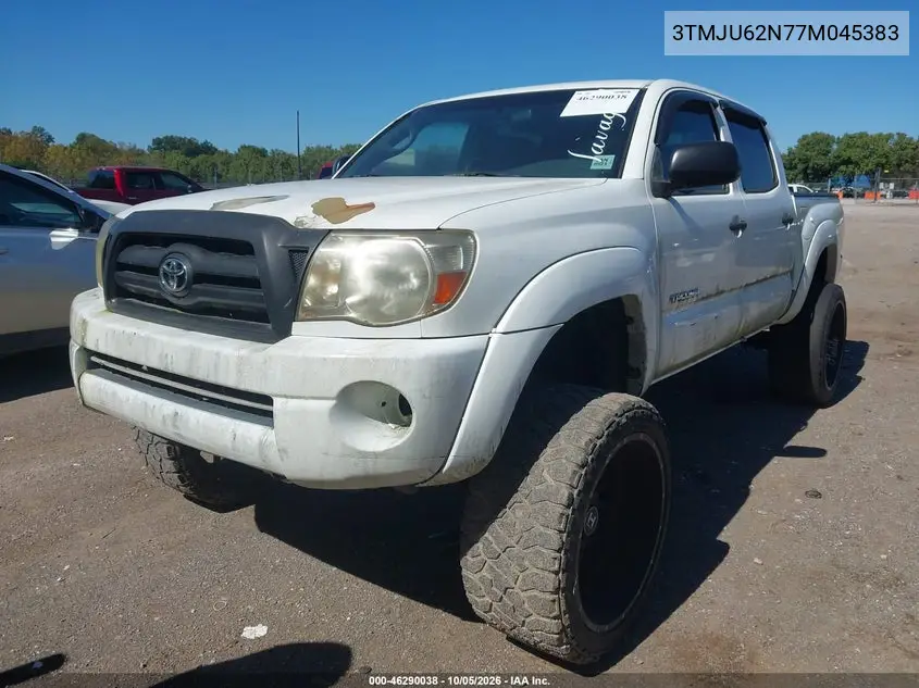 2007 TOYOTA TACOMA VIN 3TMJU62N77M045383 — фото 2