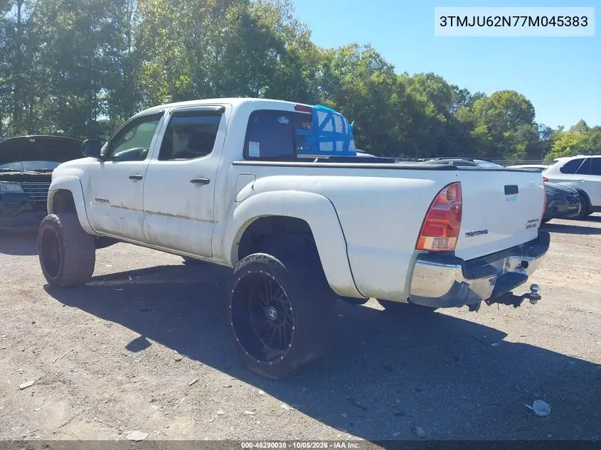 2007 TOYOTA TACOMA VIN 3TMJU62N77M045383 — фото 3